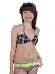 Rip Curl Women Bikini SANTA MONICA CHECK BALI - Raven Grey-4076505