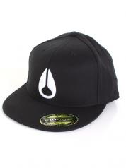 Nixon Mens Cap DEEP DOWN Flexfit - Black-6376005