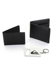 Quiksilver Pleather Wallet Set BLACK MERCURY PACK-6702475
